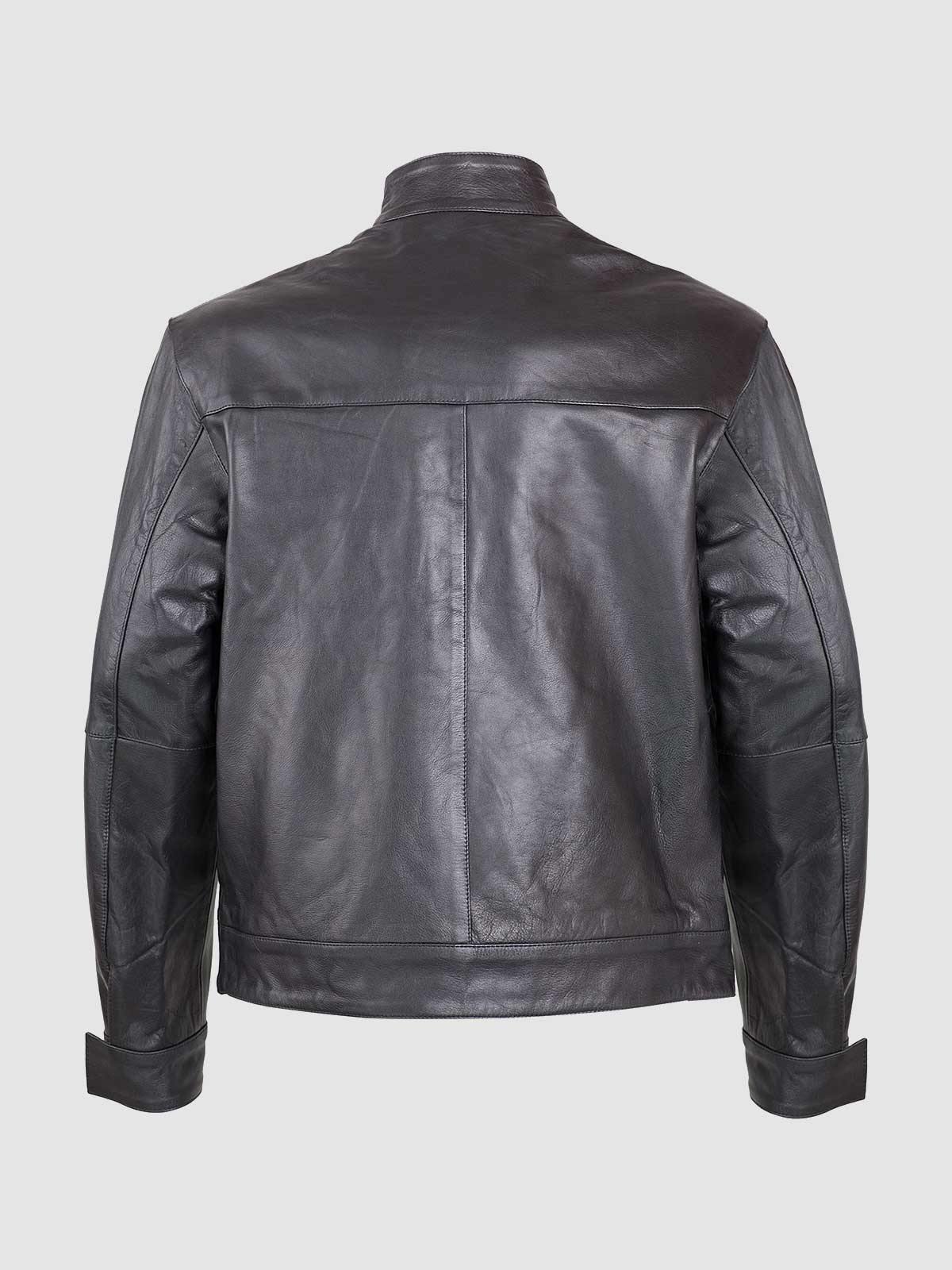 Men's Black Modern Leather Jacket