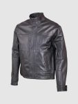 Men's Black Modern Leather Jacket