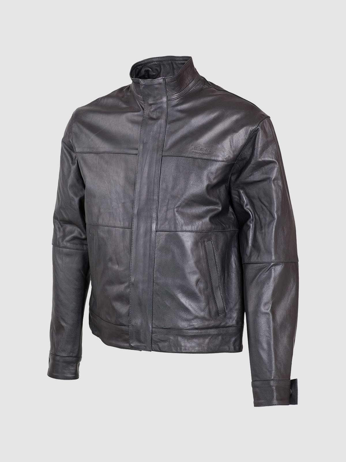 Men's Black Modern Leather Jacket