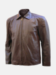 Men's Brown Biker Leather Jacket