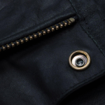 Men's Hispar Black Nubuck Moto Racer Biker Leather Jacket