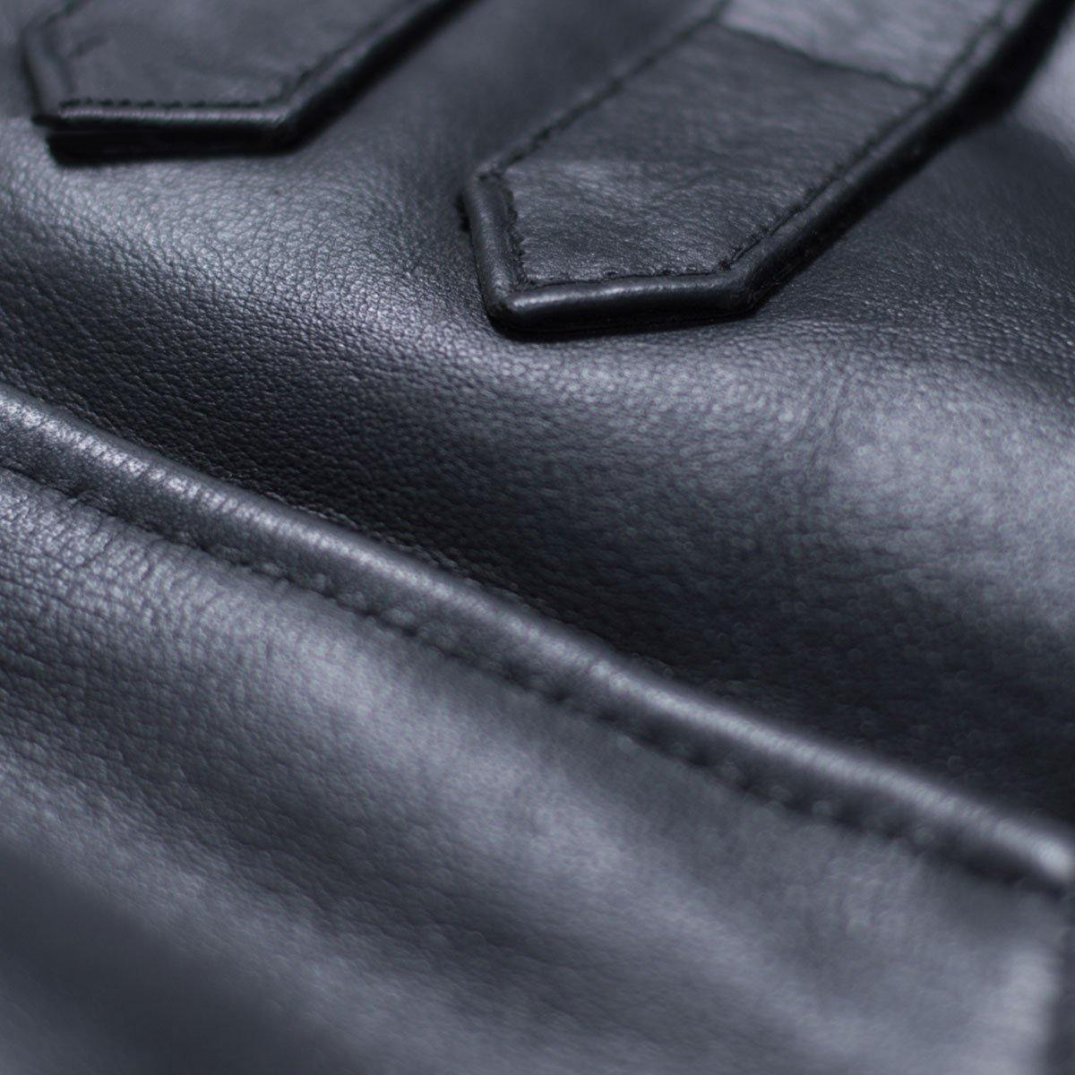 Men's Naltar Black Double Rider Biker Leather Jacket