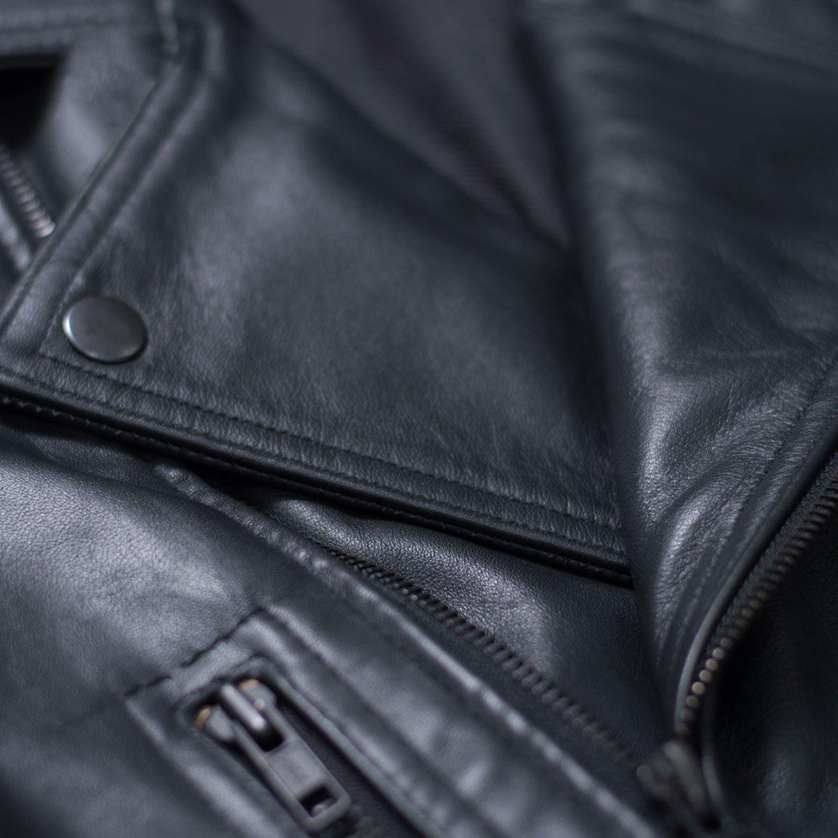 Men's Naltar Black Double Rider Biker Leather Jacket