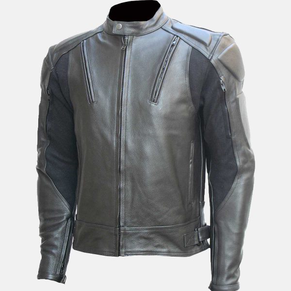 Men’s Protective Leather Motorcycle Jacket