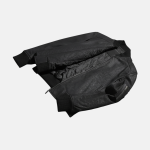 Men's Bomia Ma-1 Distressed Black Leather Bomber Jacket