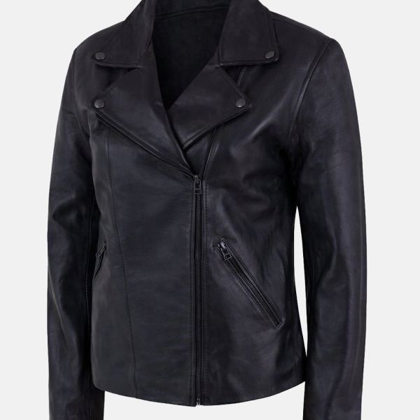 Women's Motorcycle Biker Leather Jacket