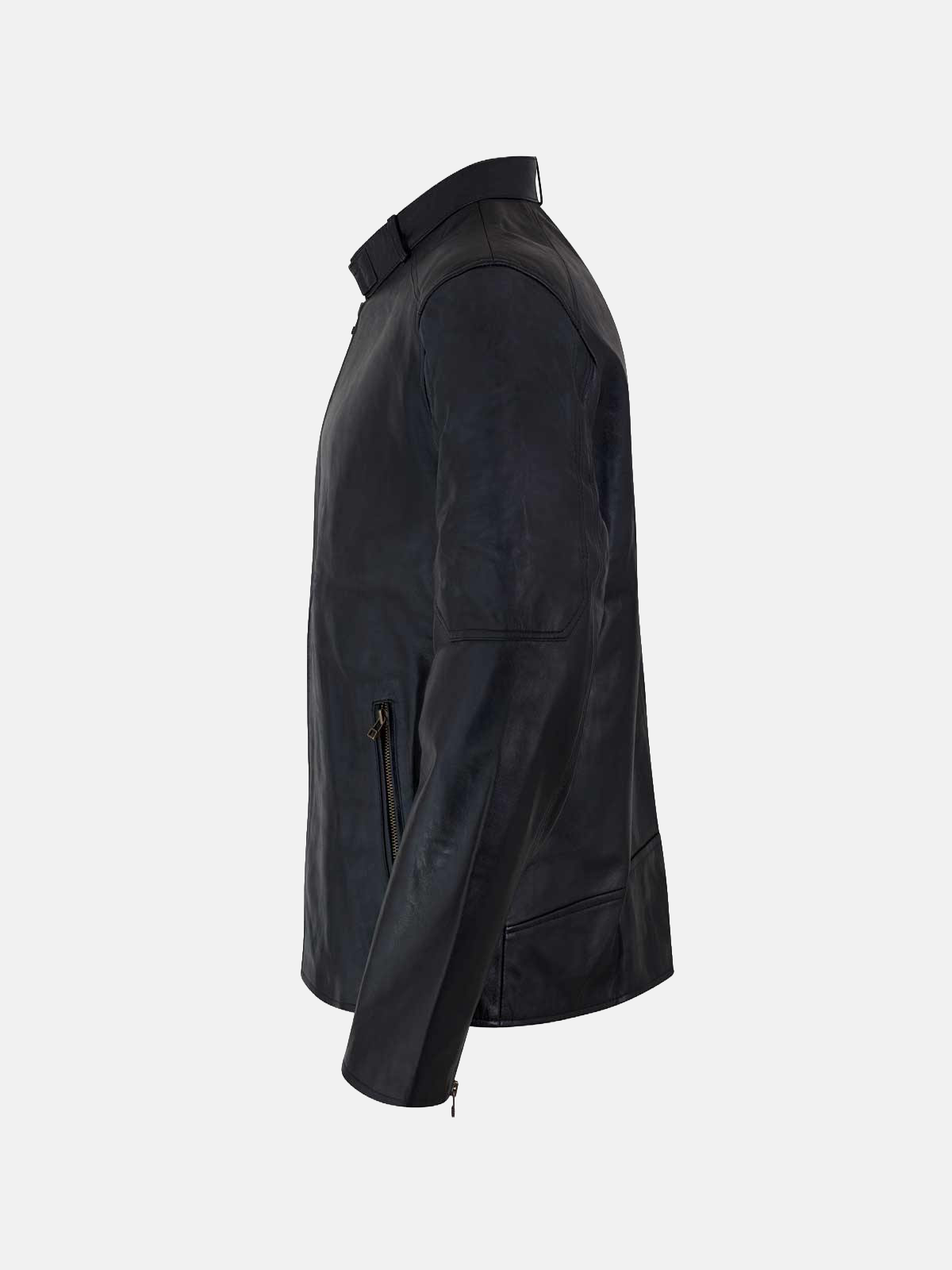 Men's Cafe Racer Sheep Leather Jacket