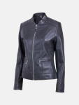 Women's Classic Sheep Leather Biker Jacket