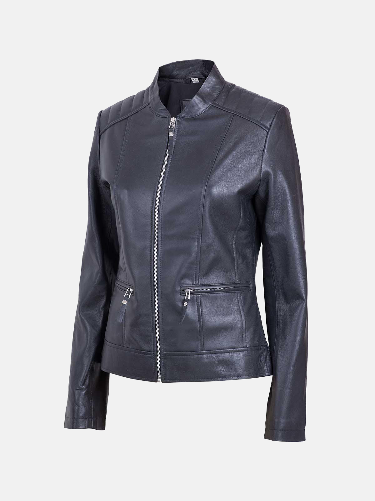 Women's Classic Sheep Leather Biker Jacket