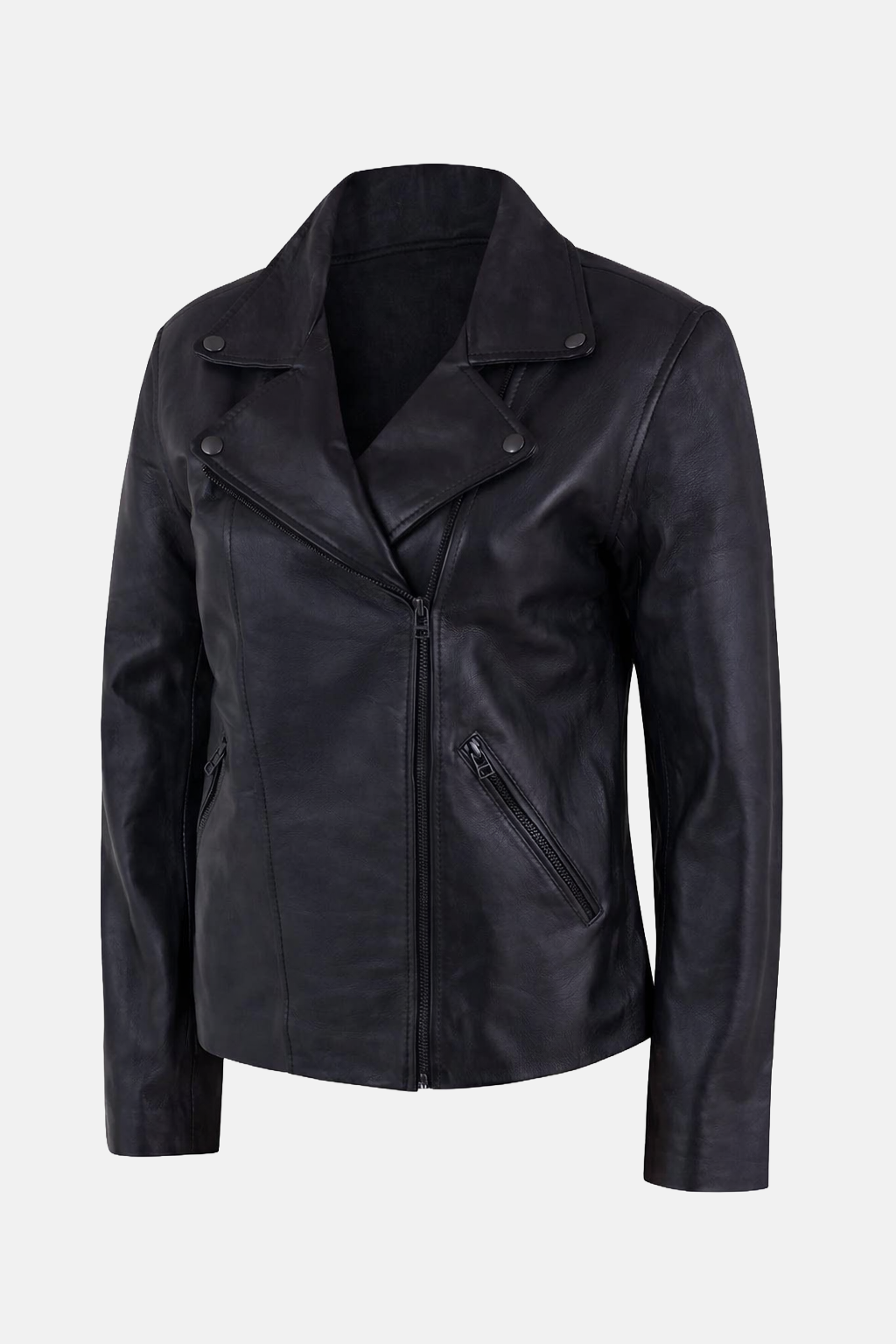 Women's Motorcycle Biker Leather Jacket