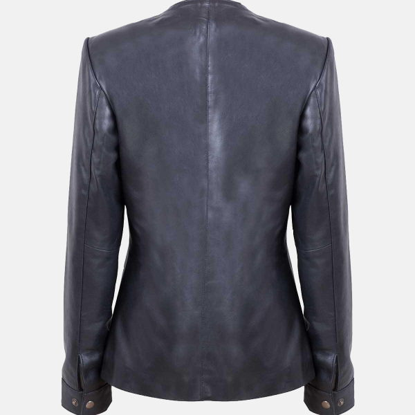 soft-lightweight-women-black-leather-collarless-jacket-2