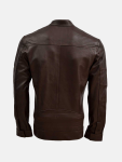 Men's Brown Sheep Leather Biker Jacket