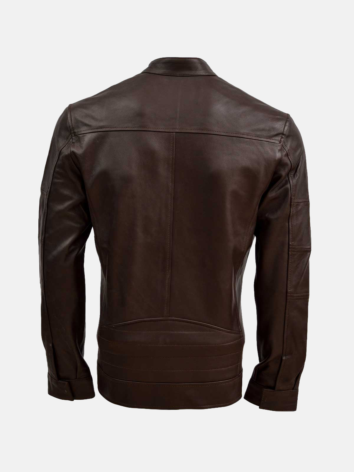 Men's Brown Sheep Leather Biker Jacket