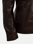 Men's Brown Sheep Leather Biker Jacket