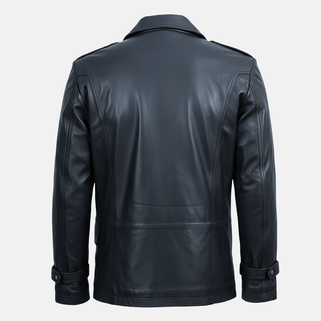 Men's Trango Black Leather Jacket