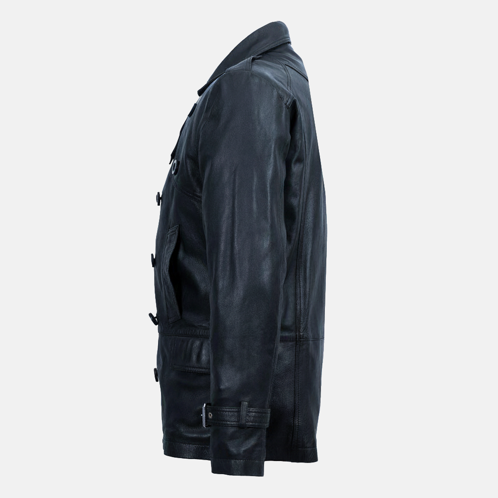 Men's Trango Black Leather Jacket