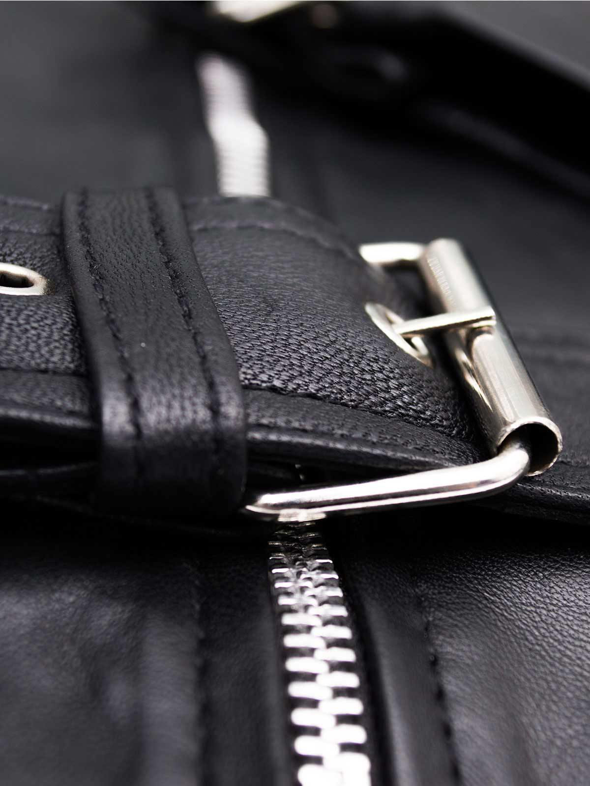 Women's Padded Biker Leather Jacket