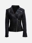 Women's Moto Black Leather Jacket