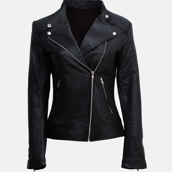 Women's Moto Black Leather Jacket