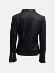 Women's Moto Black Leather Jacket