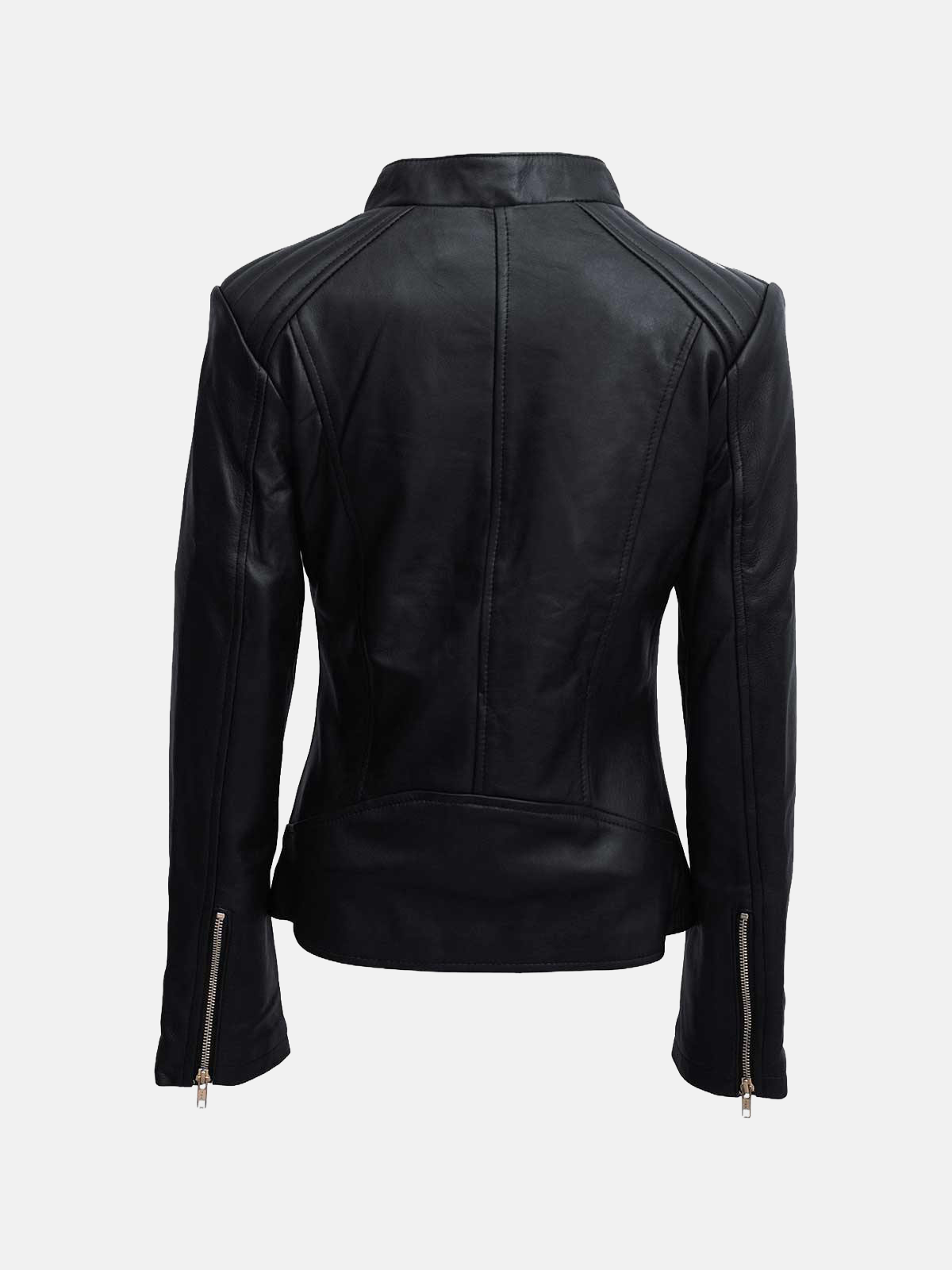 Women's Moto Black Leather Jacket