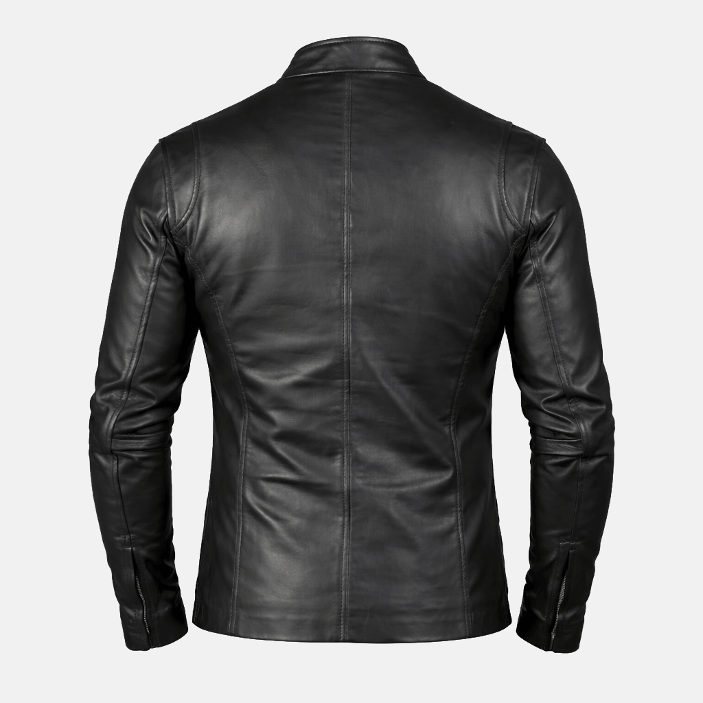 Men's Brunox Cafe Racer Leather Jacket
