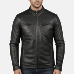 Men's Brunox Cafe Racer Leather Jacket