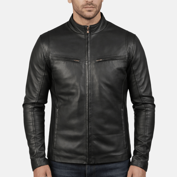 Men's Brunox Cafe Racer Leather Jacket
