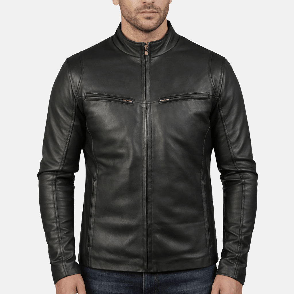 Men's Brunox Cafe Racer Leather Jacket