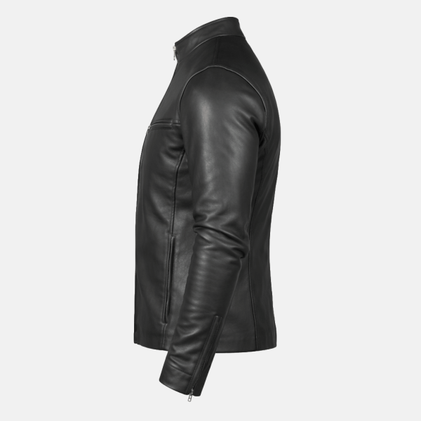 Brunox Cafe Racer Leather Jacketsidewmen