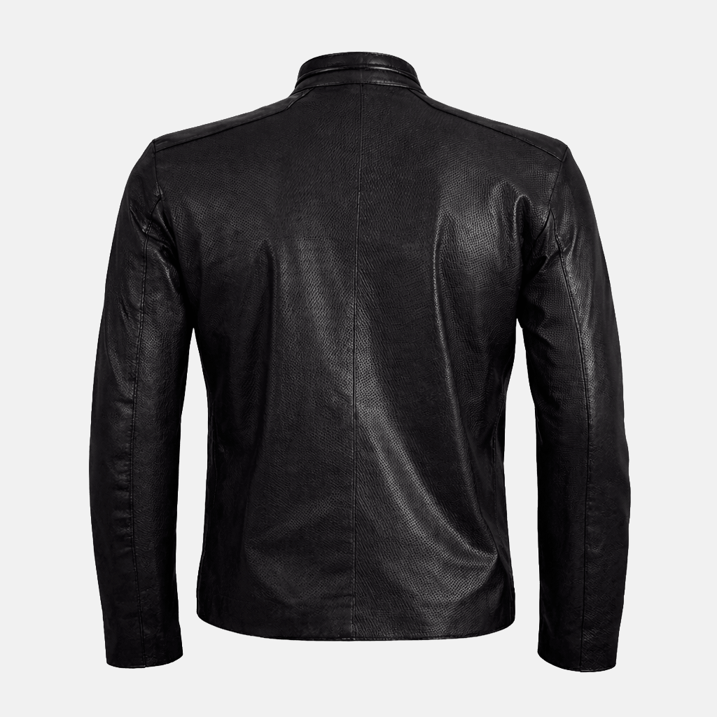 Men's Cafe Racer Perforated Spring Jacket