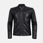 Men's Cafe Racer Perforated Spring Jacket