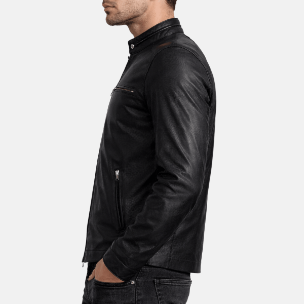 Cafe Racer Perforated Spring Jacketside