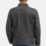 Men's Classic Vintage Style Nubuck Leather Jacket