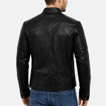 Men's Dark Thunder Black Biker Jacket