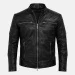 Men's Dark Thunder Black Biker Jacket