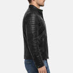 Men's Dark Thunder Black Biker Jacket