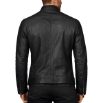 Men's Maverick Black Biker Leather Jacket