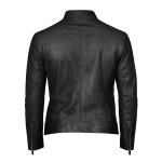 Men's Maverick Black Biker Leather Jacket