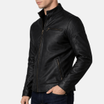 Men's Premium Black Leather Biker Jacket