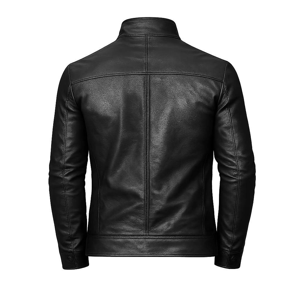 Men's Midnight Racer Leather Biker Jacket