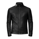 Men's Midnight Racer Leather Biker Jacket