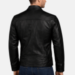 Men's Premium Black Leather Biker Jacket