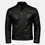 Men's Premium Black Leather Biker Jacket