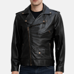 Men's Renegade Black Leather Biker Jacket