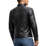 Men's Soft Black Sheep Leather Jacket