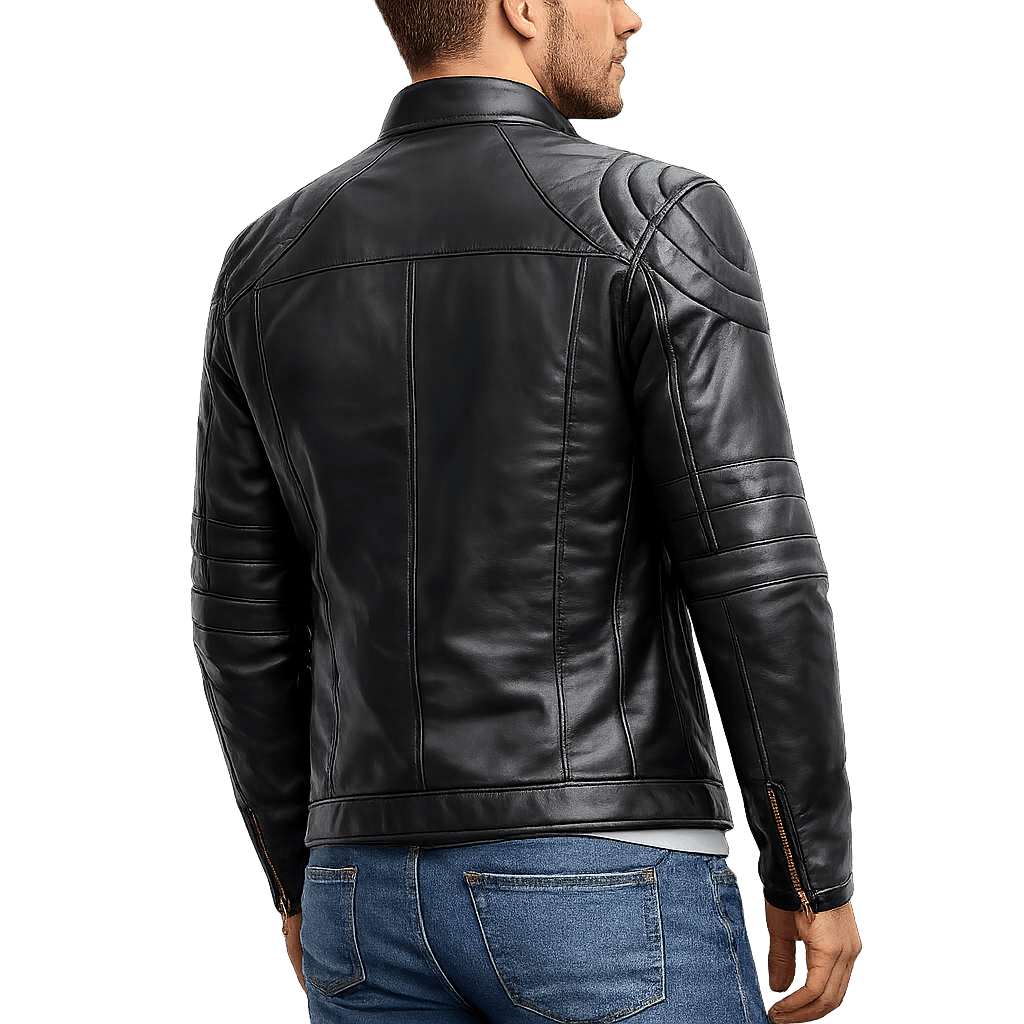 Men's Soft Black Sheep Leather Jacket