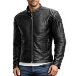 Men's Soft Black Sheep Leather Jacket