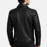 Men's Traditional Leather Biker Jacket