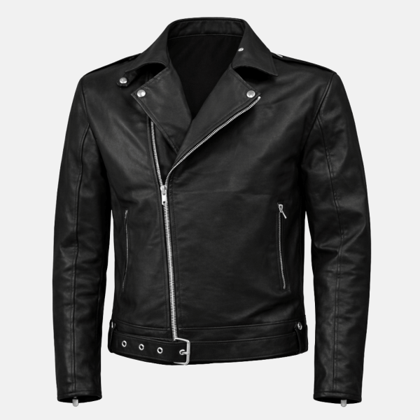 Traditional Leather Biker Jacketfrntwmen